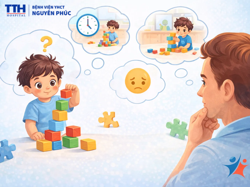  Trẻ có hành vi lặp đi lặp lại hoặc sở thích đặc biệt