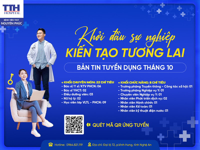 VỊ TRÍ TUYỂN DỤNG THÁNG 10