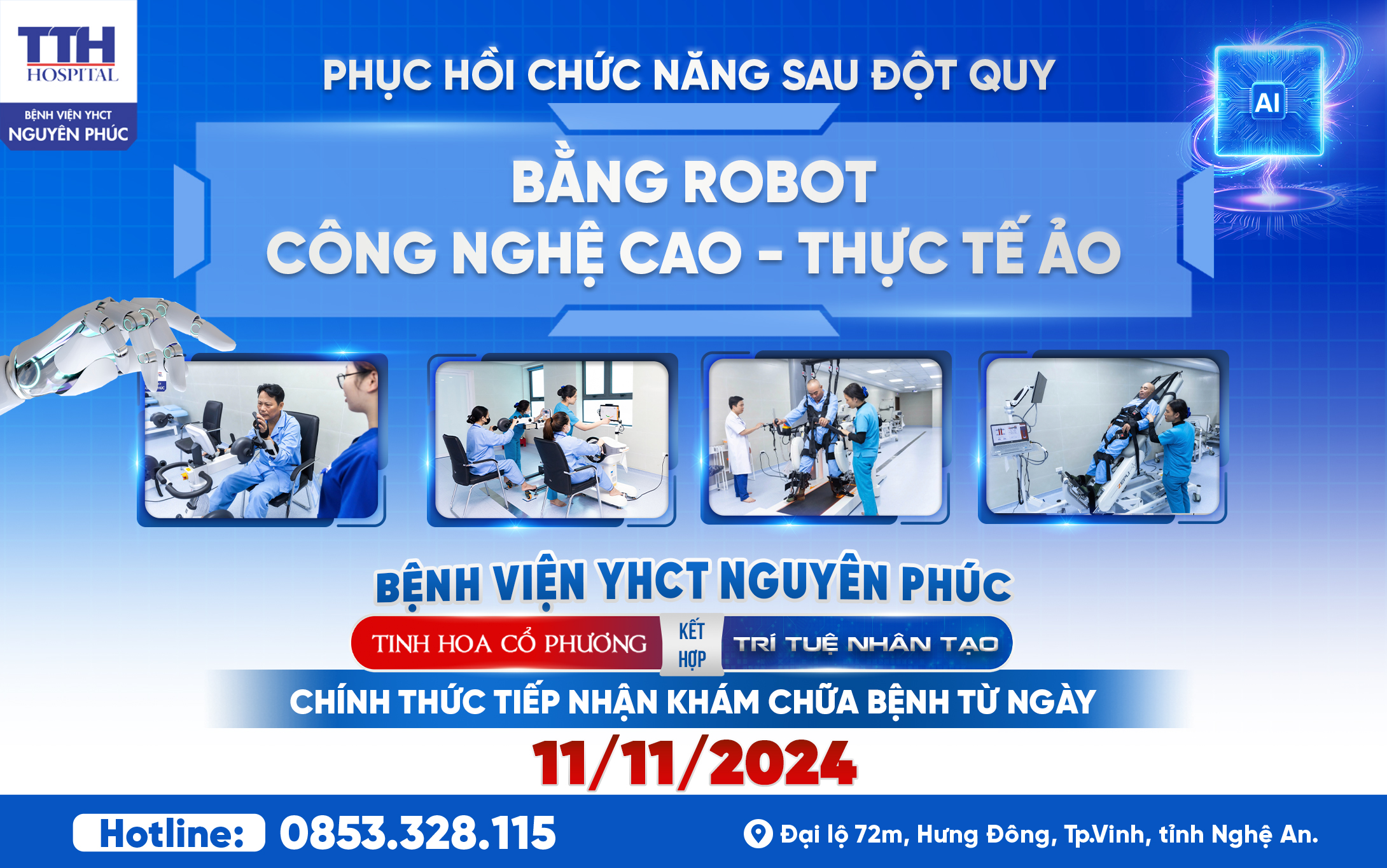 Phục hồi chức năng sau đột quỵ bằng Robot công nghệ cao - thực tế ảo 