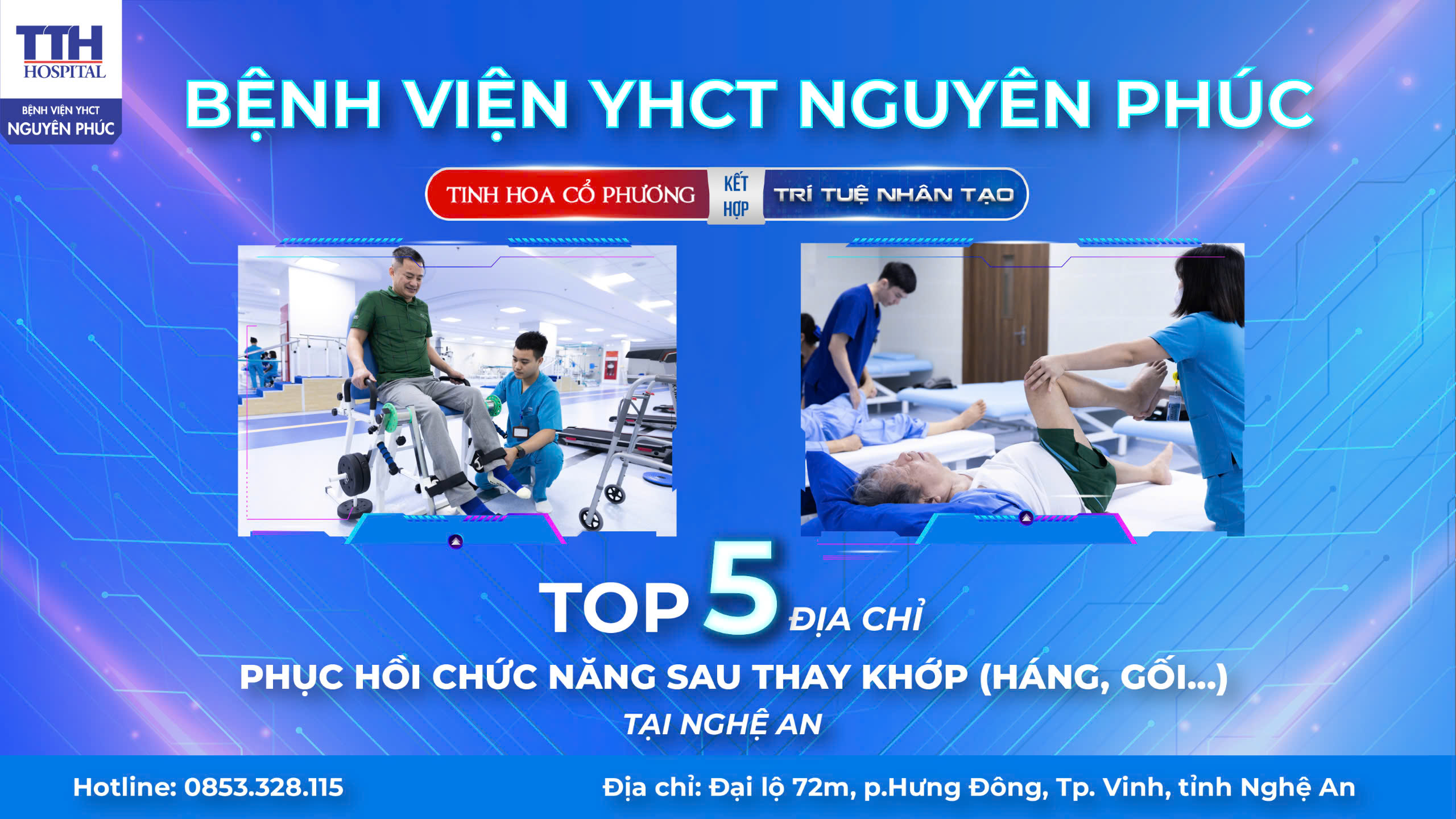 TOP 5 địa chỉ tập phục hồi chức năng sau thay (khớp, háng...) ở Nghệ An