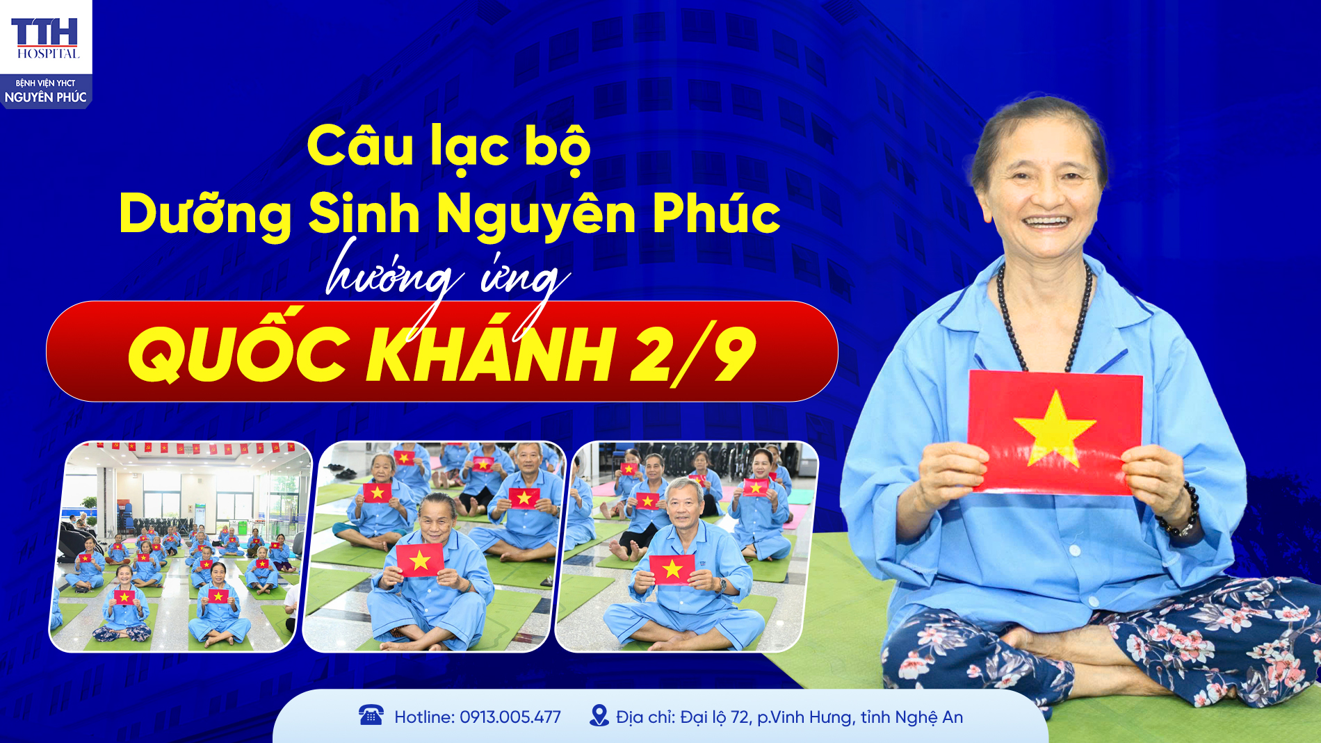 CÂU LẠC BỘ DƯỠNG SINH NGUYÊN PHÚC HƯỞNG ỨNG QUỐC KHÁNH 2/9