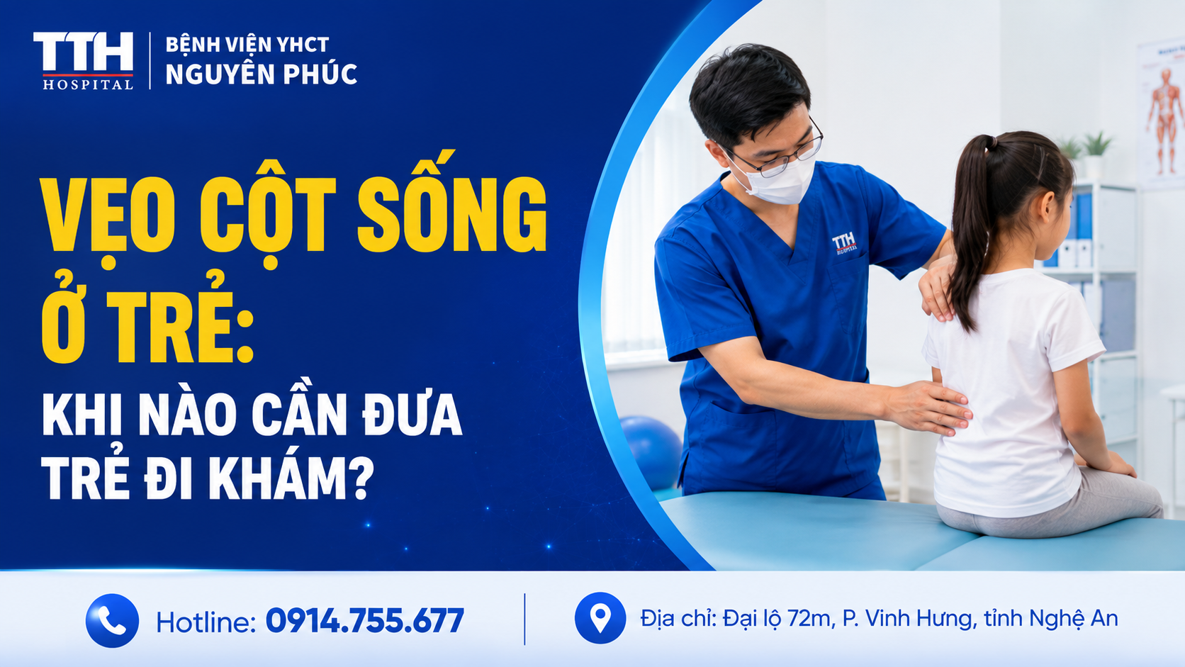 VẸO CỘT SỐNG Ở TRẺ: KHI NÀO CẦN ĐƯA TRẺ ĐI KHÁM?