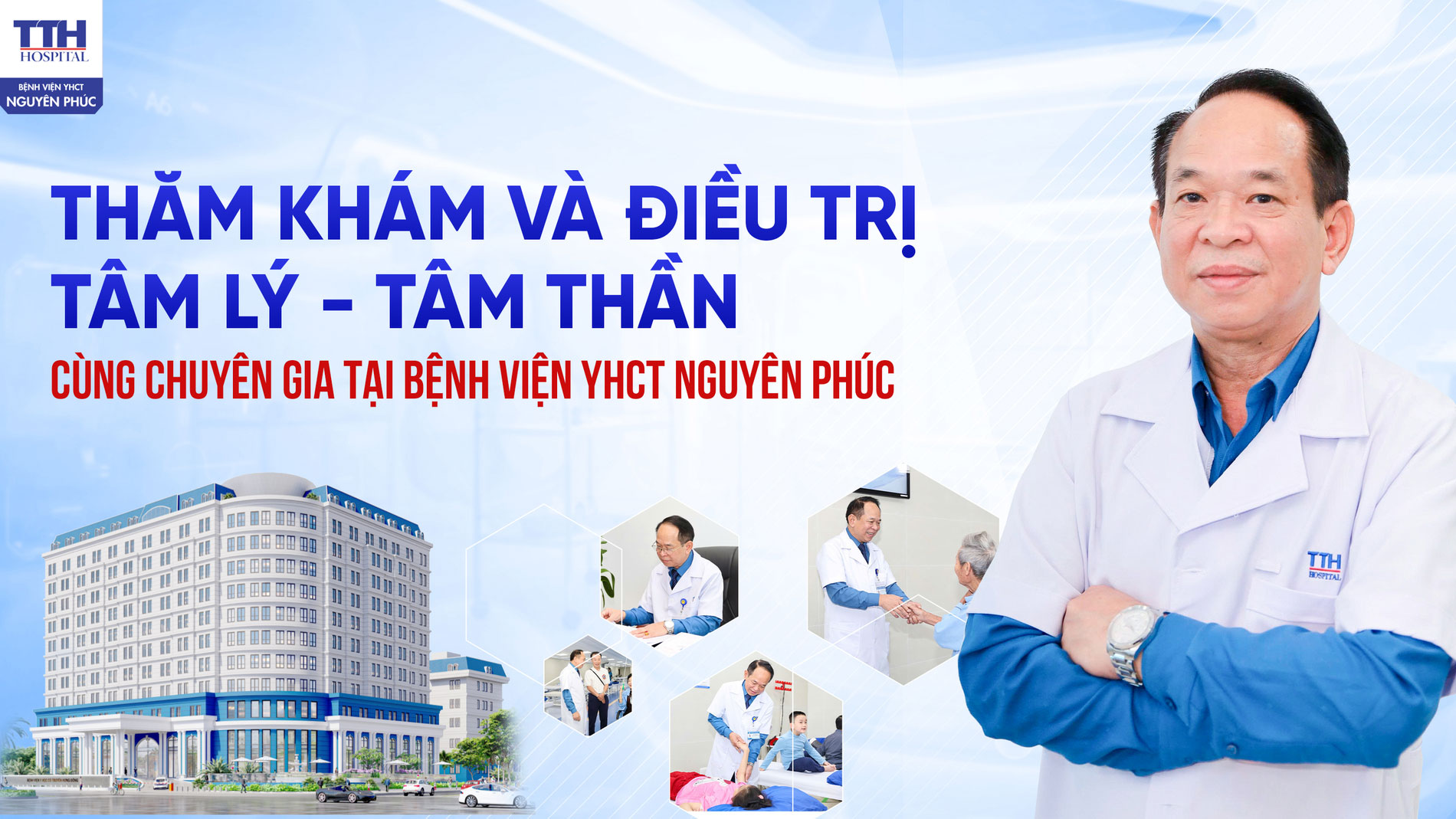 THĂM KHÁM VÀ ĐIỀU TRỊ TÂM LÝ – TÂM THẦN CÙNG CHUYÊN GIA TẠI BỆNH VIỆN YHCT NGUYÊN PHÚC
