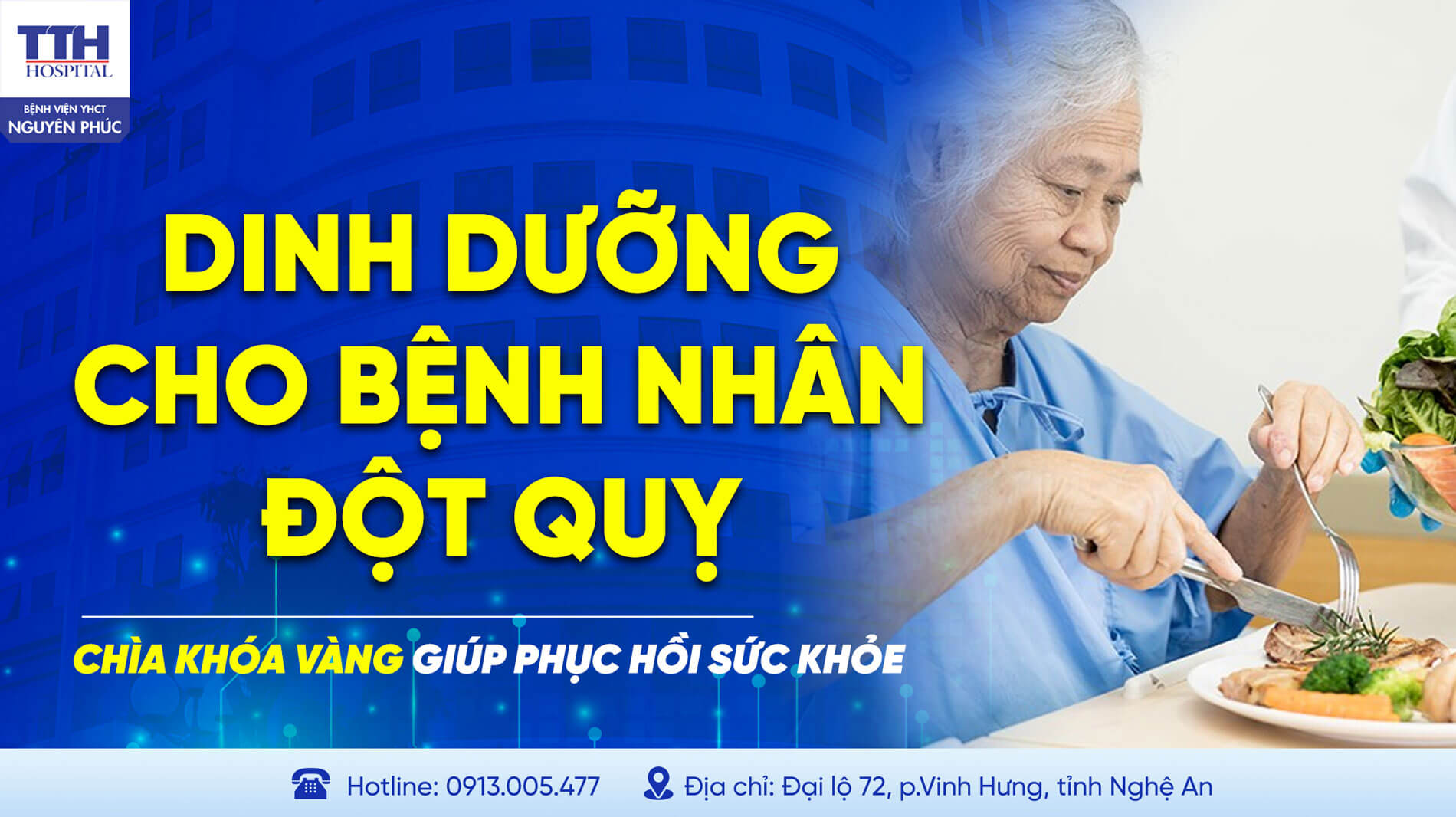 DINH DƯỠNG CHO BỆNH NHÂN ĐỘT QUỴ 