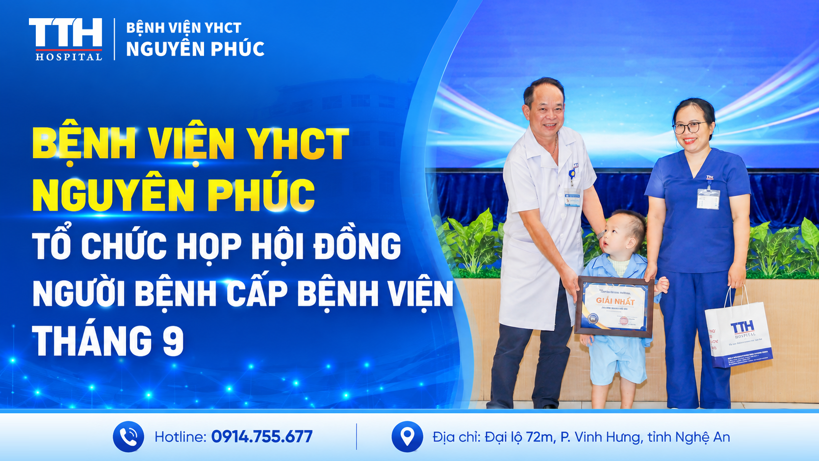 BỆNH VIỆN YHCT NGUYÊN PHÚC TỔ CHỨC HỌP HỘI ĐỒNG NGƯỜI BỆNH CẤP BỆNH VIỆN THÁNG 9