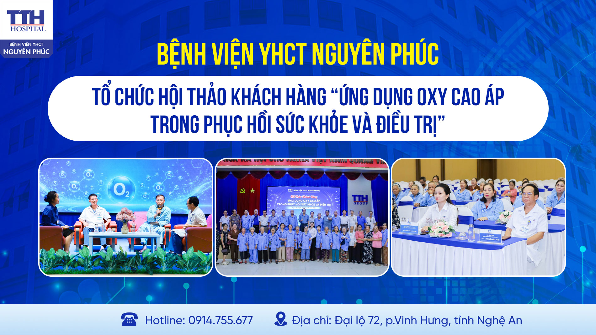 HỘI THẢO KHÁCH HÀNG “ỨNG DỤNG OXY CAO ÁP TRONG PHỤC HỒI SỨC KHỎE VÀ ĐIỀU TRỊ”