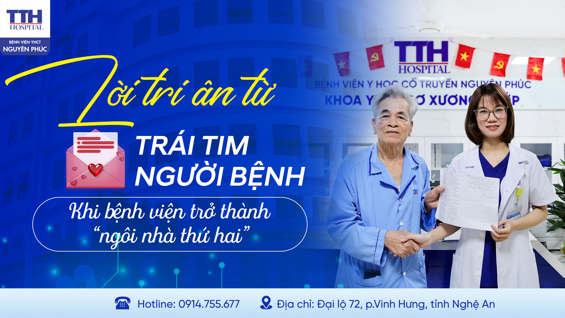 LỜI TRI ÂN TỪ TRÁI TIM NGƯỜI BỆNH - KHI BỆNH VIỆN TRỞ THÀNH “NGÔI NHÀ THỨ HAI”