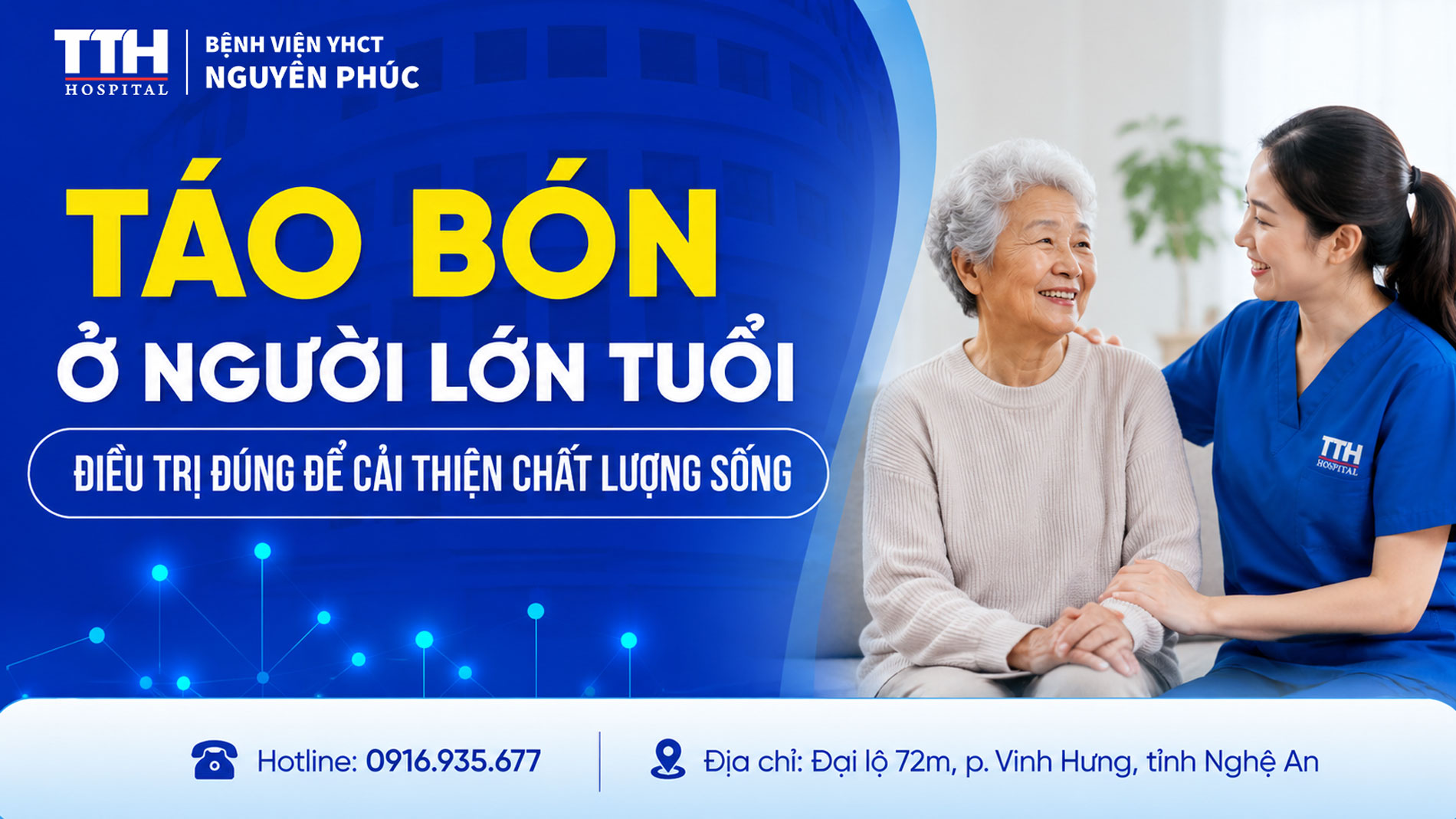 TÁO BÓN Ở NGƯỜI LỚN TUỔI - ĐIỀU TRỊ ĐÚNG ĐỂ CẢI THIỆN CHẤT LƯỢNG SỐNG