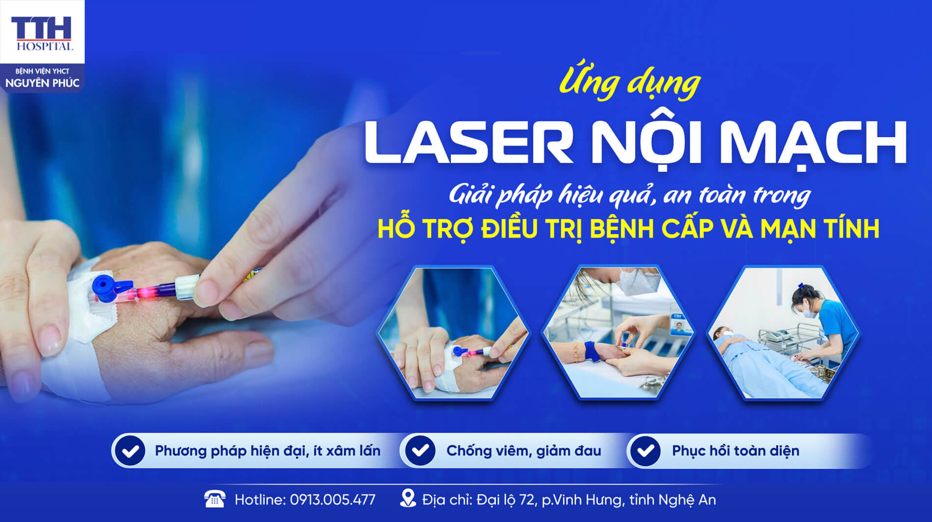 ỨNG DỤNG LASER NỘI MẠCH: GIẢI PHÁP HIỆU QUẢ, AN TOÀN TRONG HỖ TRỢ ĐIỀU TRỊ BỆNH CẤP VÀ MẠN TÍNH