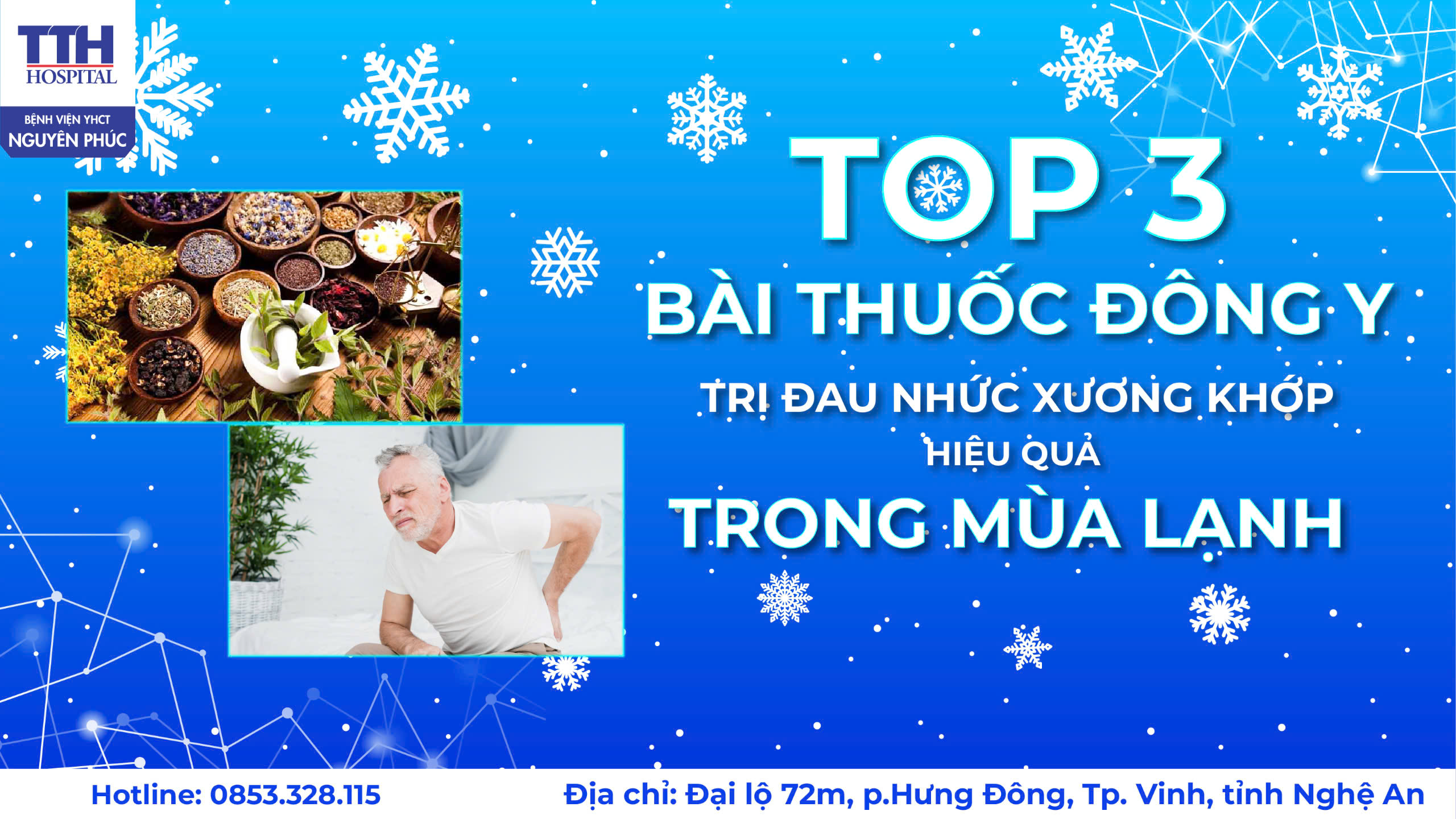 TOP 3  BÀI THUỐC ĐÔNG Y TRỊ ĐAU NHỨC XƯƠNG KHỚP HIỆU QUẢ TRONG MÙA LẠNH